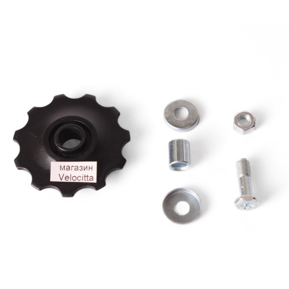 Ролик заднего переключателя Kenli KL-4012A, пластик, 11T, 17x9x5 мм, черный