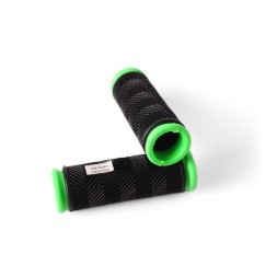 Грипсы велосипедные, 90 мм, резиновые, зеленые