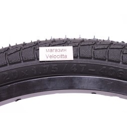 Велопокрышка Chaoyang 20"х1.75 (47-406), Н-537, черный