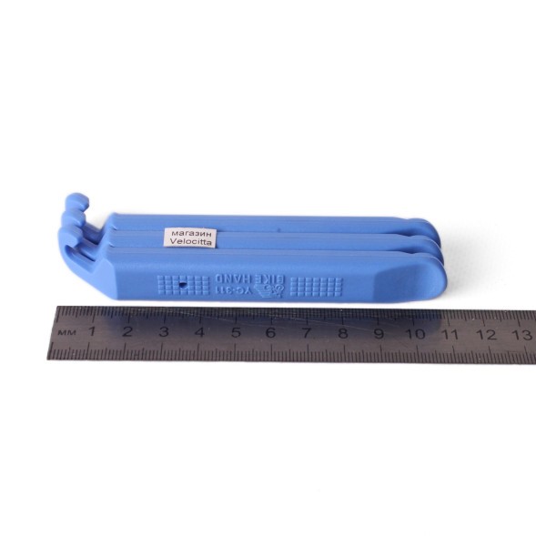 Монтировки велосипедные Bike Hand YC-311-3С, пластик/нейлон, комплект 3 шт, синий