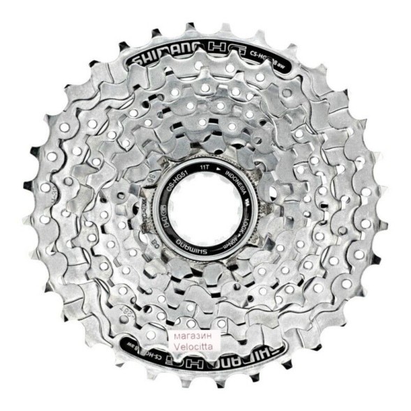 Кассета Shimano Alivio CS-HG51, 8х11-32 IG/HG, серебристая