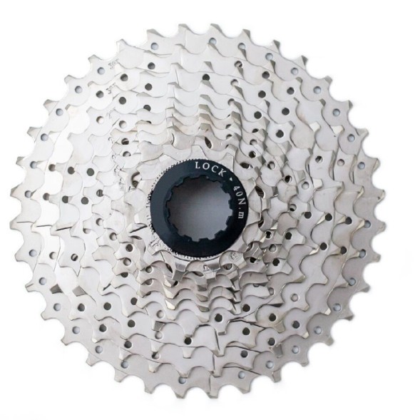 Кассета велосипедная DTO CS-FW-1004, 11-36T, 9 скоростей, Chrome-Plated, торг. уп.