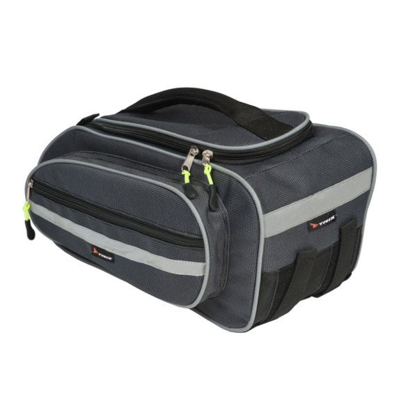 Велосумка Trix BG-TX-097-0-SL, 40х20х17 см, на багажник, 14 л, 2 боковых кармана, влагозащитная, светоотражающие вставки, вс097.040.1.1, Grey