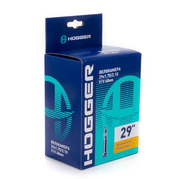 Камера велосипедная Hogger TBHG 29&amp;quot;x 1.75/2.10 FV-48 мм, Presta Valve, картон. упак.
