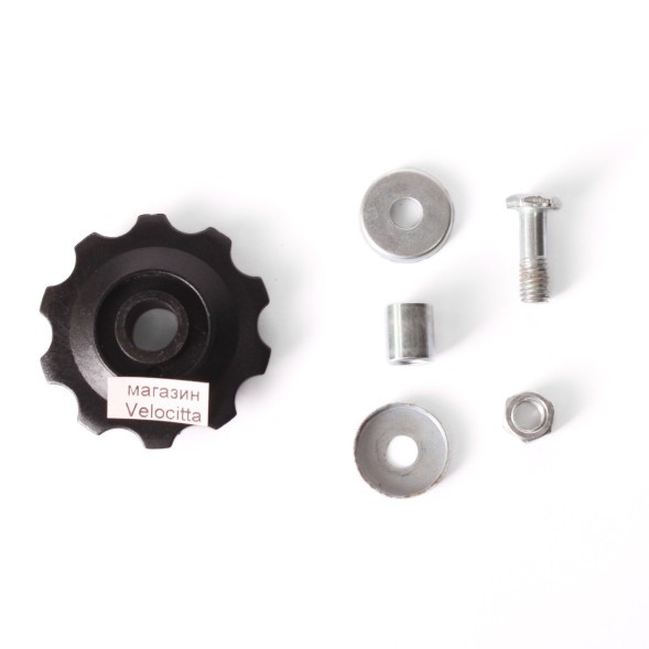 Ролик для велосипеда Kenli, пластик, переключателя 10T, черный