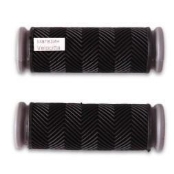 Ручки на руль для велосипеда, 90 мм, серые