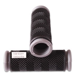 Ручки на руль для велосипеда, 90 мм, серые