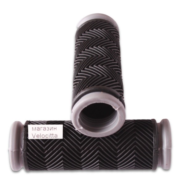 Ручки на руль для велосипеда, 90 мм, серые