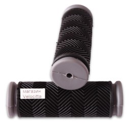 Ручки на руль для велосипеда, 90 мм, серые