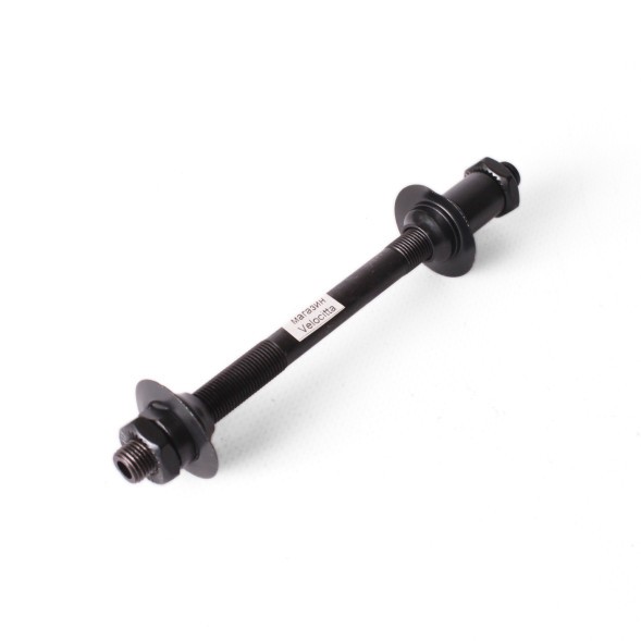 Ось велосипедная Shunfeng, задняя, 3/8&amp;quot;x145 мм, сталь, под эксцентрик, с конусами, пыльники