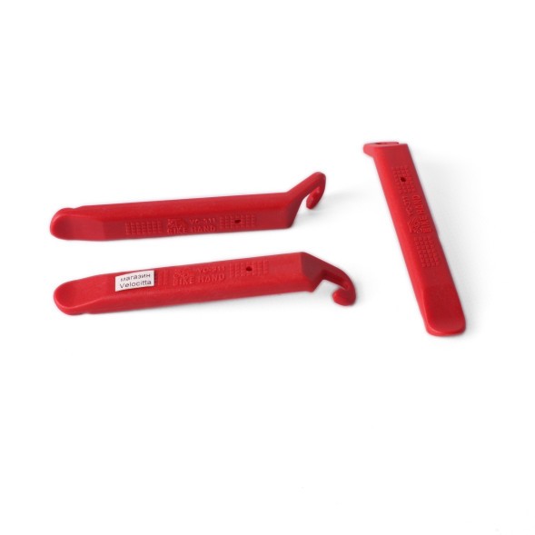 Монтировки велосипедные Bike Hand YC-311-3С, пластик/нейлон, комплект 3 шт, красный