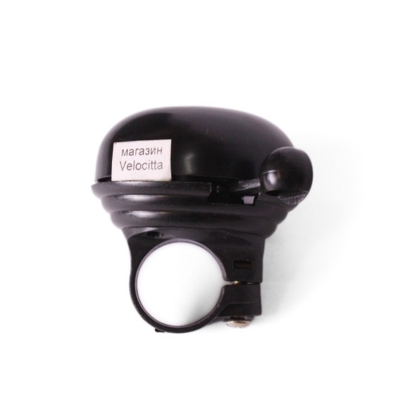 Звонок велосипедный 43A-05, алюминий/пластик, черный