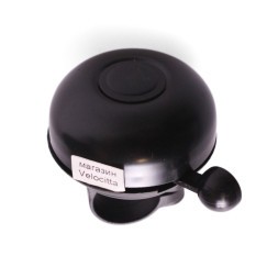 Звонок велосипедный 43A-05, алюминий/пластик, черный