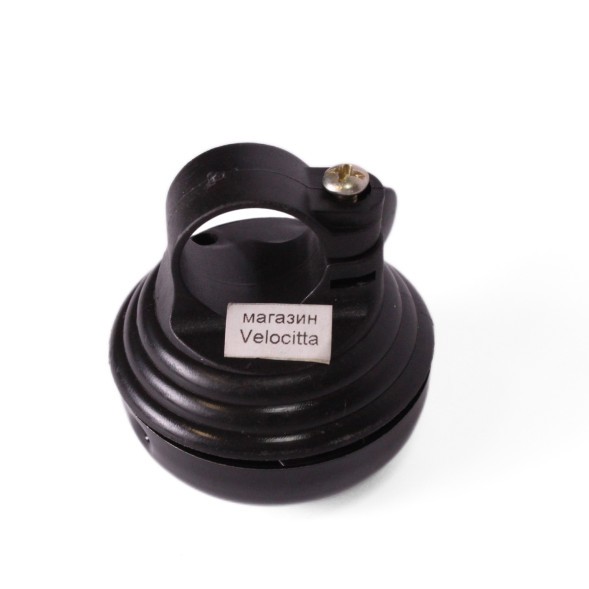 Звонок велосипедный 43A-05, алюминий/пластик, черный