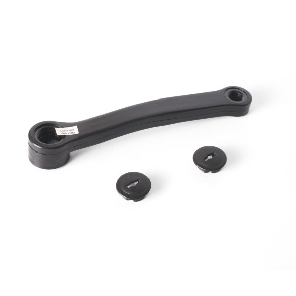 Шатун левый, 170 мм, &amp;quot;спортивный&amp;quot;, под ромб, в пластиковом защитном кожухе, черный