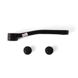 Шатун левый, 170 мм, "спортивный", под ромб, в пластиковом защитном кожухе, черный