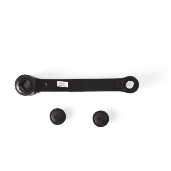 Шатун левый, 170 мм, &amp;quot;спортивный&amp;quot;, под ромб, в пластиковом защитном кожухе, черный