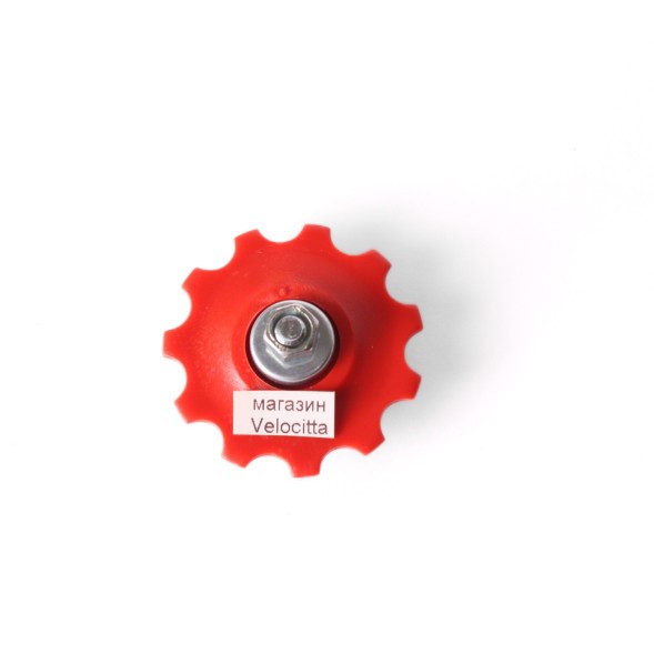Ролик заднего переключателя Kenli, 10T, пластик, красный