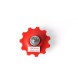 Ролик заднего переключателя Kenli, 10T, пластик, красный