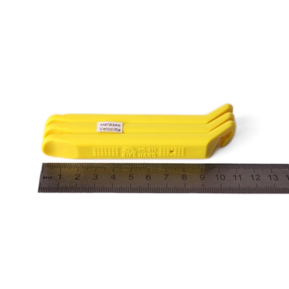 Монтировки велосипедные Bike Hand YC-311-3С, пластик/нейлон, комплект 3 шт, желтый