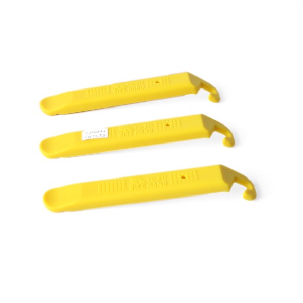 Монтировки велосипедные Bike Hand YC-311-3С, пластик/нейлон, комплект 3 шт, желтый