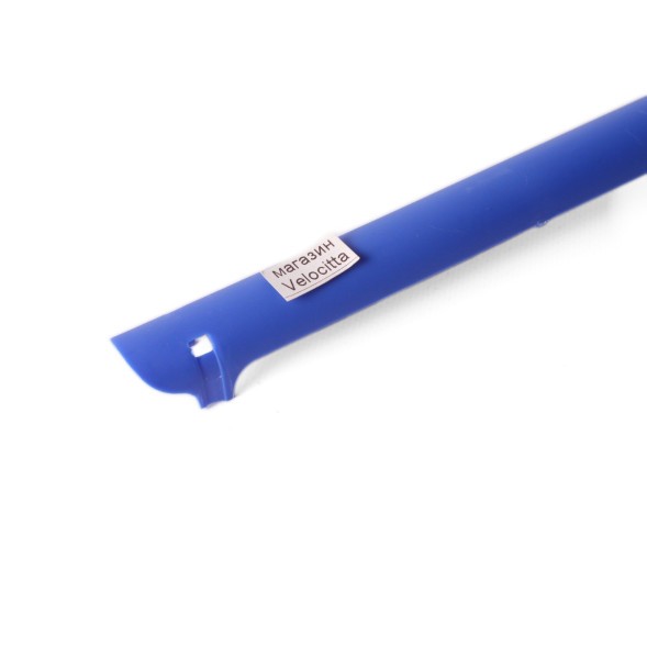 Защита пера велорамы VXM, 225х20 мм, пластик, на хомутах, синий