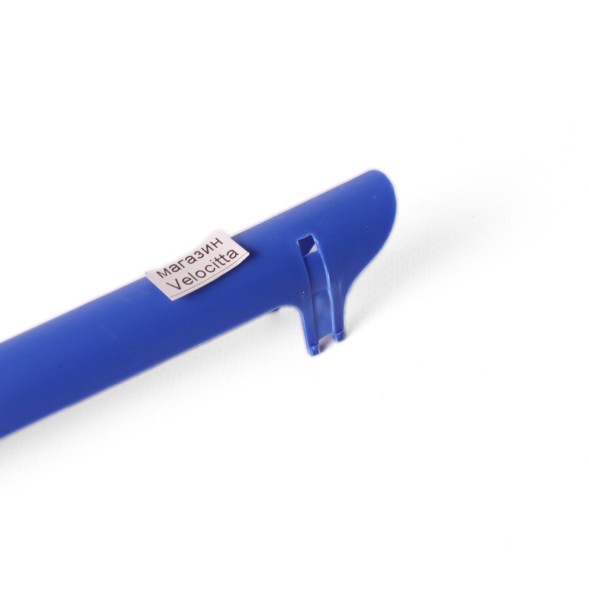 Защита пера велорамы VXM, 225х20 мм, пластик, на хомутах, синий