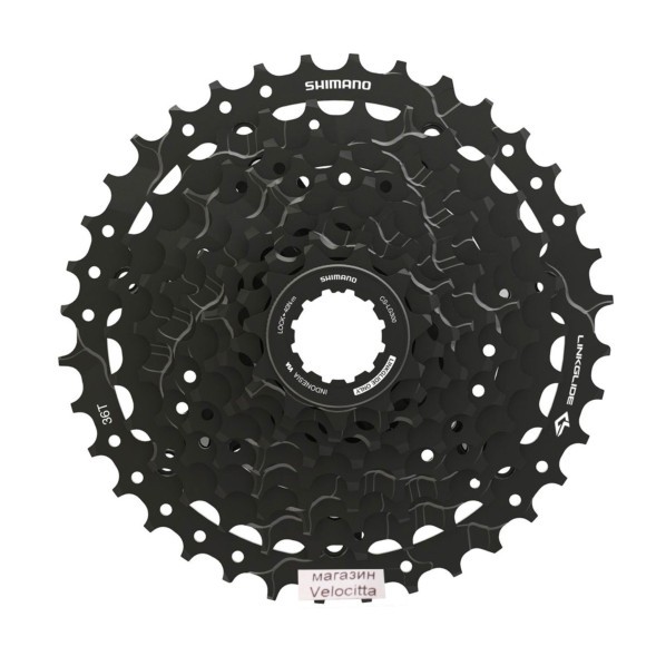 Кассета Shimano Cues LG300-9, Linkglide, 9 ск., 11-36T, black