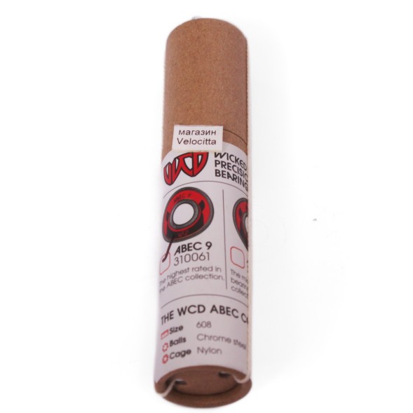 Подшипники колес самокатов, скейтбордов Wicked Hardware, Abec 9, красный, 16 шт.