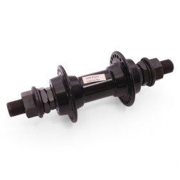 Втулка передняя Wang Zheng WZ-A275FB black, для BMX, ALU, под U-br, на гайках, 48 отверстий, ось 14х100x170 мм, с промподшипниками, box