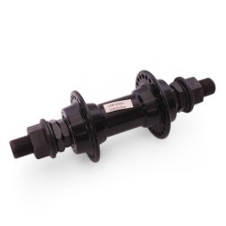 Втулка передняя Wang Zheng WZ-A275FB black, для BMX, ALU, под U-br, на гайках, 48 отверстий, ось 14х100x170 мм, с промподшипниками, box