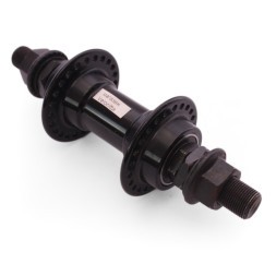 Втулка передняя Wang Zheng WZ-A275FB black, для BMX, ALU, под U-br, на гайках, 48 отверстий, ось 14х100x170 мм, с промподшипниками, box