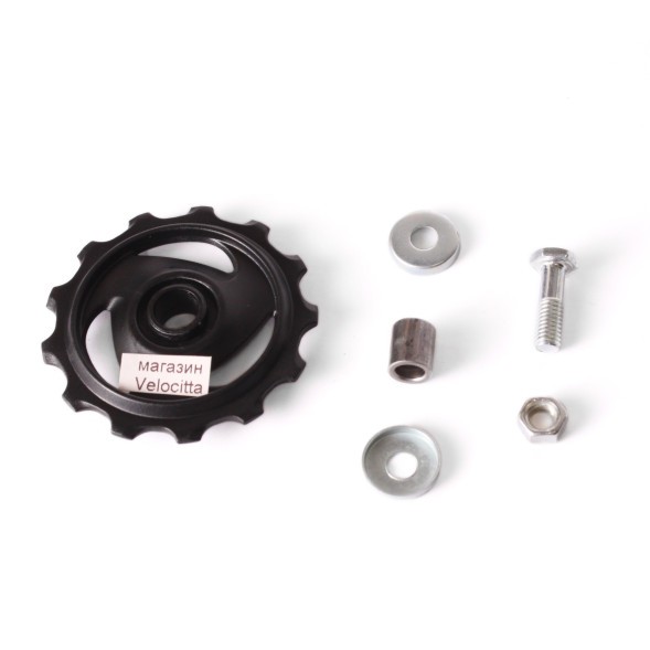 Ролик заднего суппорта Kenli KL-4012C, 13T, пластик, 8/9 скоростей, черный