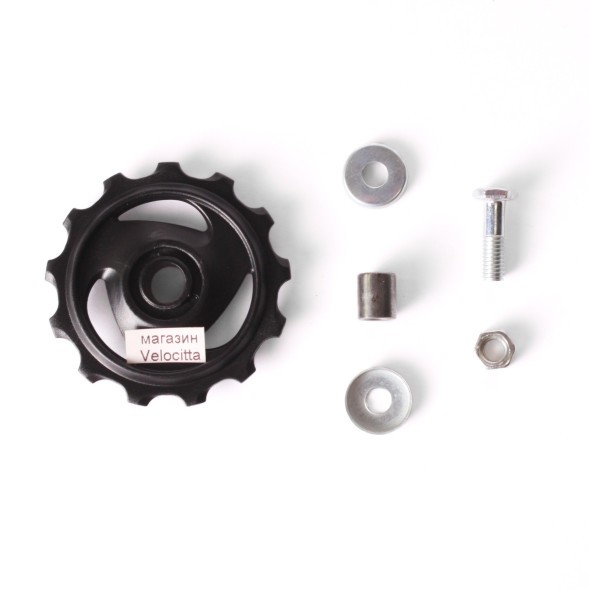 Ролик заднего суппорта Kenli KL-4012C, 13T, пластик, 8/9 скоростей, черный