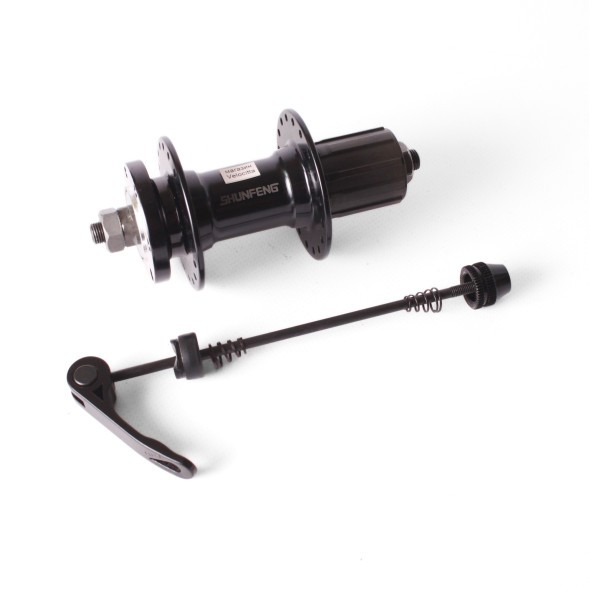 Велосипедная втулка Shunfeng, задняя, 145 мм, под кассету 8-9 скоростей, c эксцентриком, под диск, 36H, алюминий