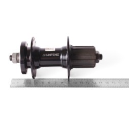 Велосипедная втулка Shunfeng, задняя, 145 мм, под кассету 8-9 скоростей, c эксцентриком, под диск, 36H, алюминий