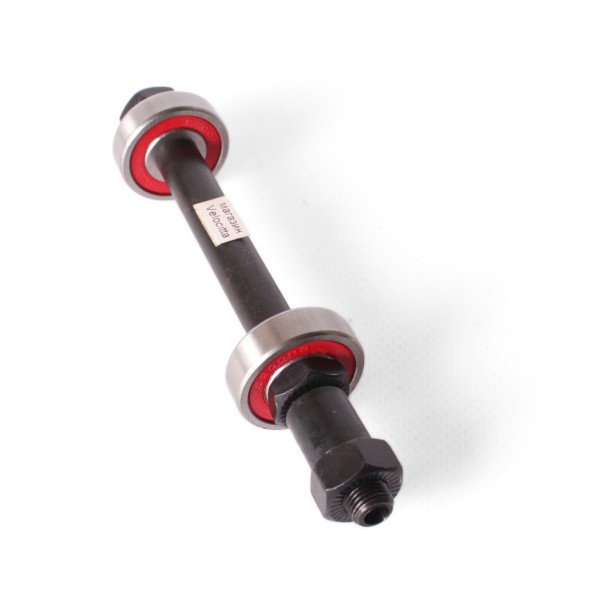Ось велосипедная Shunfeng, задняя, 3/8&amp;quot;x145 мм, сталь, под эксцентрик с промподшипниками (красный 6200)