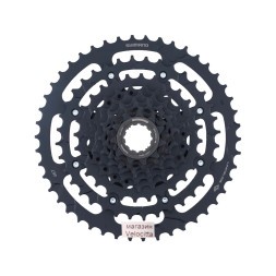 Кассета для велосипеда Shimano Cues LG300-9, Linkglide, 9 скоростей, 11-46T, черный