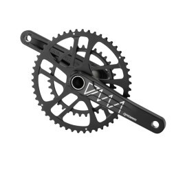 Комплект шатунов (система) Prowheel Charm, 170 мм, звезды AL-7075-T6, 46/30T, алюминий, с интегрированным полым валом под Hollowtech 2, DMA-CR100A-TT