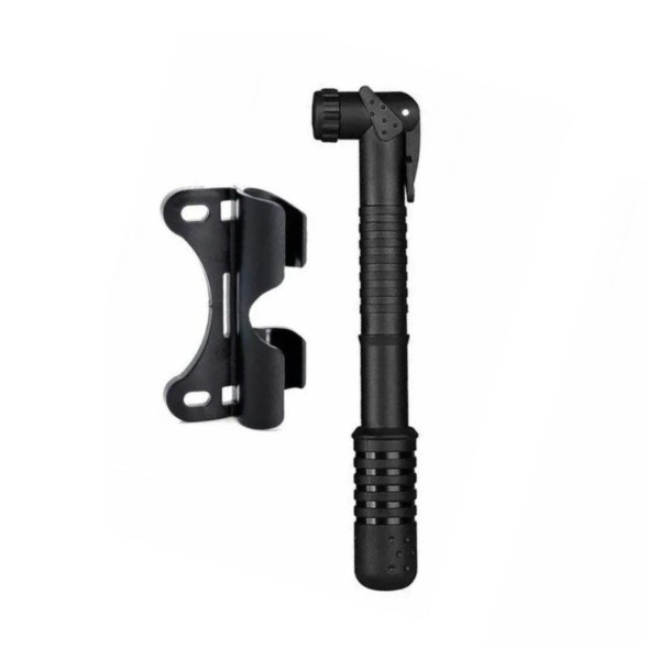 Насос велосипедный BEE Pump HP-2, 21x200 мм, A/V, F/V, универсальный, с креплением на раму, пластиковый