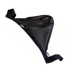 Сумка для велосипеда GJB-1013, крепление под раму, треугольник, полиэстер, черный