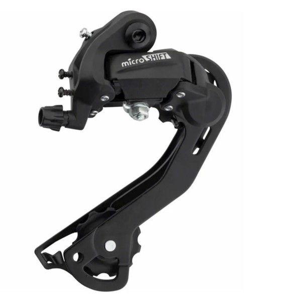 Переключатель велосипедный MicroShift RD-M21L, задний, SGS, 2/3x6/7 speed, крепление на болт, Black