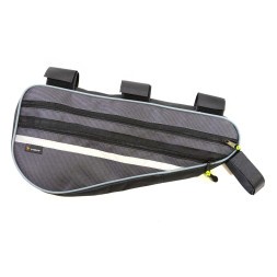 Сумка велосипедная Trix BG-TX-028-0-G, под раму за рулевой стакан, большая, 40х15х6 см, водонепроницаемая, вставки светоотражающие, вс028.040.1.0, б/уп.