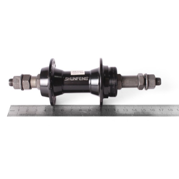 Втулка велосипедная Shunfeng, задняя, 170 мм, 36 отверстий, алюминий, промподшипник, черный