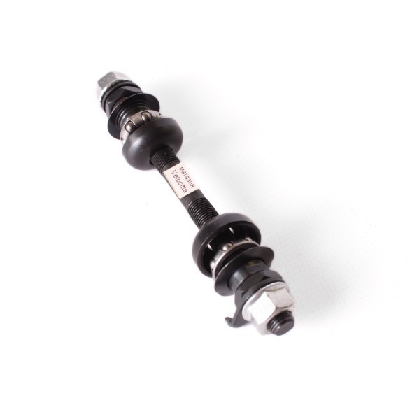 Велоось в сборе Shunfeng, передняя, 3/8&amp;quot;x145 мм, сталь, с подшипниками и чашками, конуса с пыльниками, черный