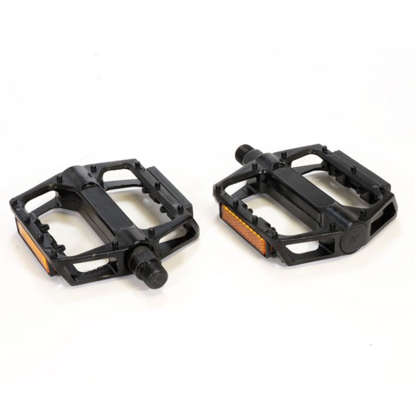 Велопедали PD-805-9x16-BK, Platform, алюминиевые, 110x100 мм, резьба 9/16&amp;quot;, с шипами, Черный