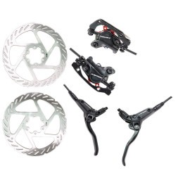 Тормоз дисковый X-Spark HD-M500, гидравлический, комплект, передний 1000 мм + задний 1700 мм, ротор 160мм-2шт., Black