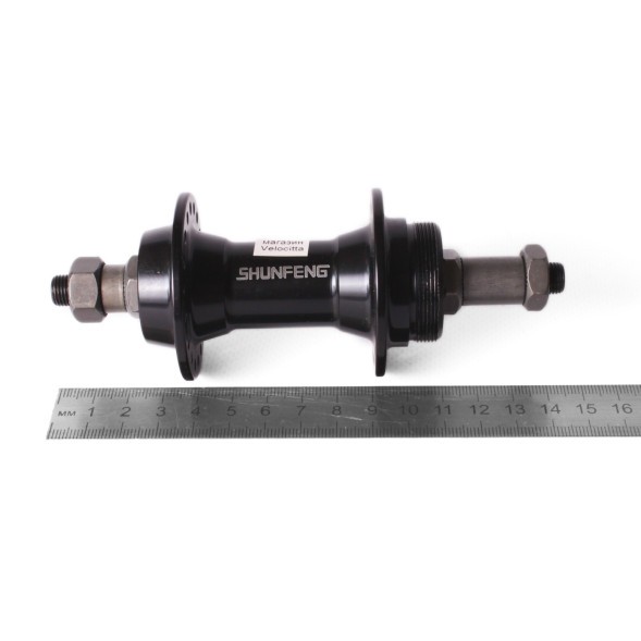 Велосипедная втулка Shunfeng, задняя, 146 мм, под трещотку, с эксцентриком, 36 отверстий, алюминий, промподшипник