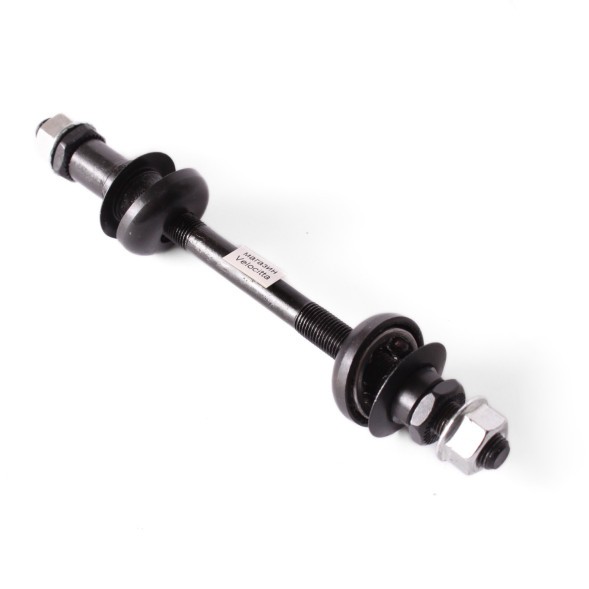 Ось велосипедная Shunfeng, для задней втулки, 3/8&amp;quot;x170 мм, с чашками, черная, конуса с пыльниками