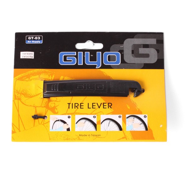 Монтажки велосипедные Giyo GT-03, нейлоновые, комплект 2 шт, черный